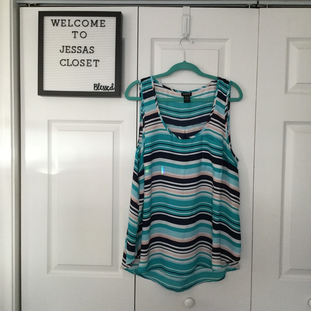 Torrid size  2 multi color stripe really comfy